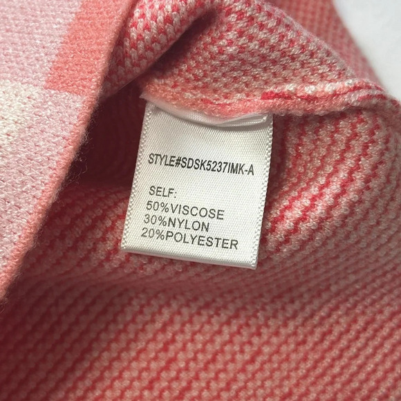 Altar’d State Pink Coral Floral Halter Knit Dress Womens Size Small Stetch - Picture 9 of 9